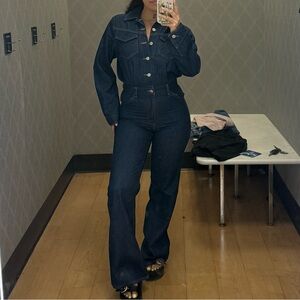 Levi's Dark Blue Straight Leg Jumpsuit